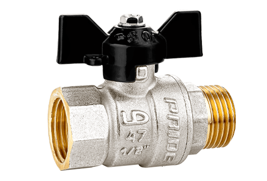 Кран шаровой LD Pride Ду15 вн.нар. баб  47.302.15