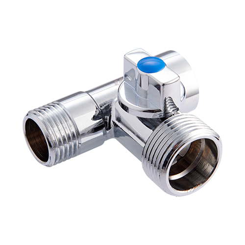 Кран-тройник для подключения сантехнических приборов MVI 1/2"x3/4"x1/2" вн-нар-нар BV.462.040504