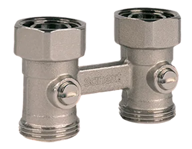 Узел нижнего подключения радиатора Н-образный R3/4 х G3/4 евроконус SANEXT (4961)