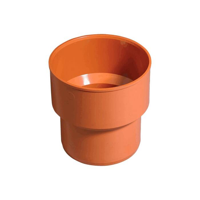 Переход НПВХ коричневый Дн 160 на чугун б/манжеты Оstendorf 